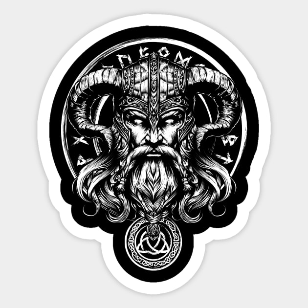 God of watchfulness and loyalty Sticker by DrMonekers